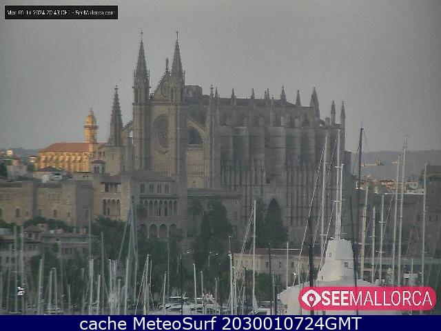webcam Catedral Palma de Mallorca Islas Baleares