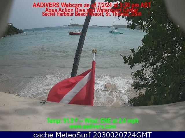 webcam Secret Harbour Beach Islas Virgenes