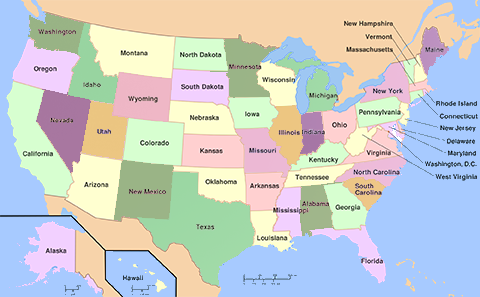 Mapa De Los Angeles California Estados Unidos